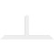 Ekena Millwork Portland Architectural Grade PVC Gable Bracket, 84"W x 38 1/2"H x 4"D x 6"F, 11/12 Pitch GBP084X39X0406POR00 - alternate 3